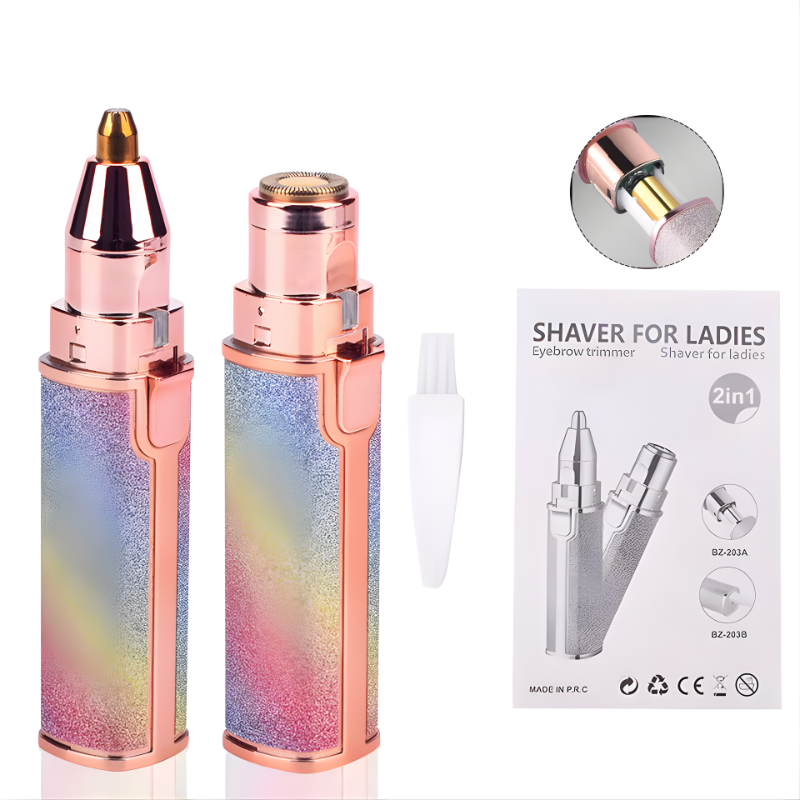 2-in-1 Facial Hair Remover USB rechargeable device